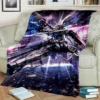 3D Retro Anime Gundam Cartoon Blanket Soft Throw Blanket for Home Bedroom Bed Sofa Picnic Travel 11 - Gundam Merch