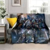 3D Retro Anime Gundam Cartoon Blanket Soft Throw Blanket for Home Bedroom Bed Sofa Picnic Travel 21 - Gundam Merch