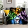 3D Retro Anime Gundam Cartoon Blanket Soft Throw Blanket for Home Bedroom Bed Sofa Picnic Travel 22 - Gundam Merch