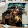 3D Retro Anime Gundam Cartoon Blanket Soft Throw Blanket for Home Bedroom Bed Sofa Picnic Travel 4 - Gundam Merch